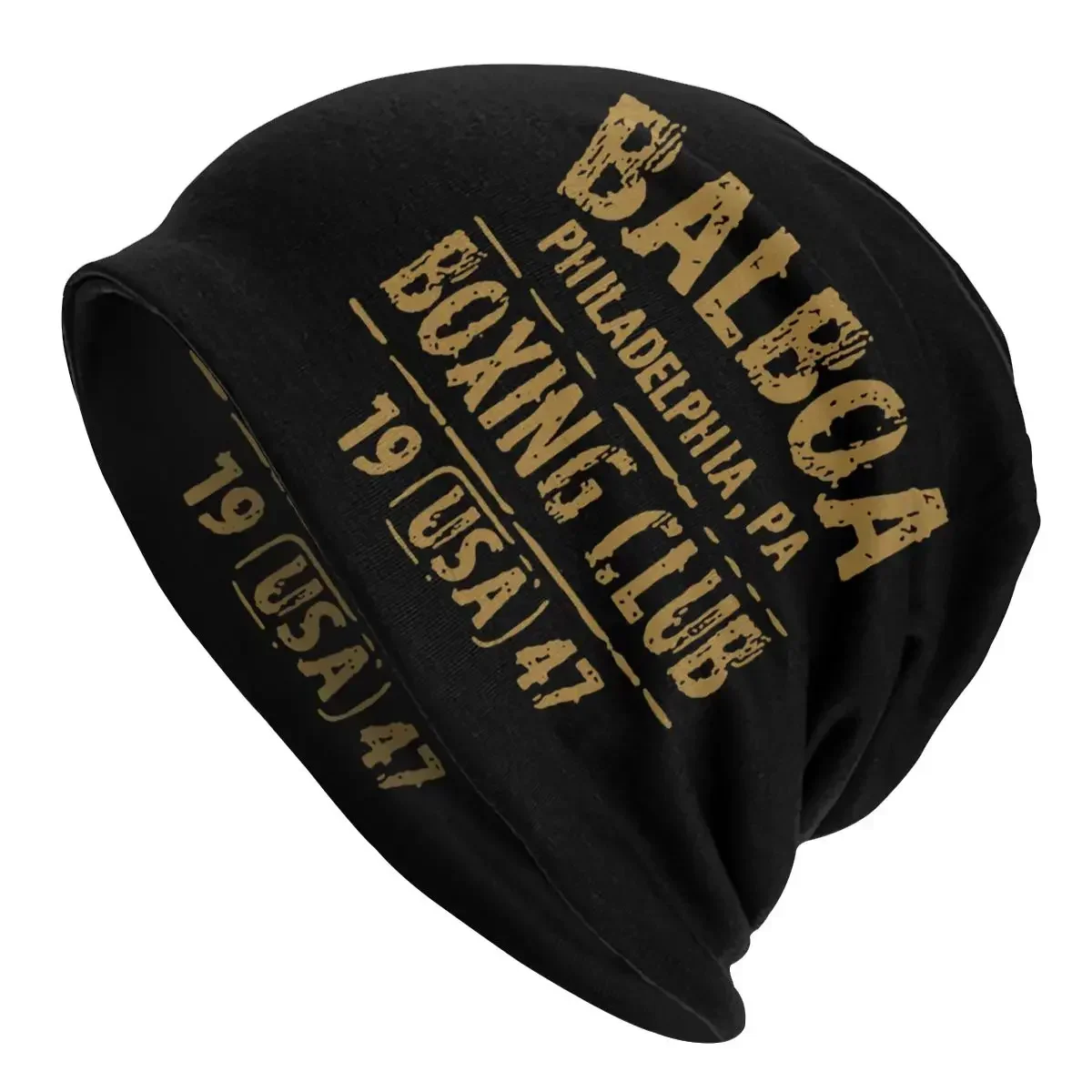 Rocky Balboa Club Gloves 1947 Cap Cool Outdoor Skullies Beanies Hats Male Adult Spring Warm Multifunction Bonnet Knit Hat