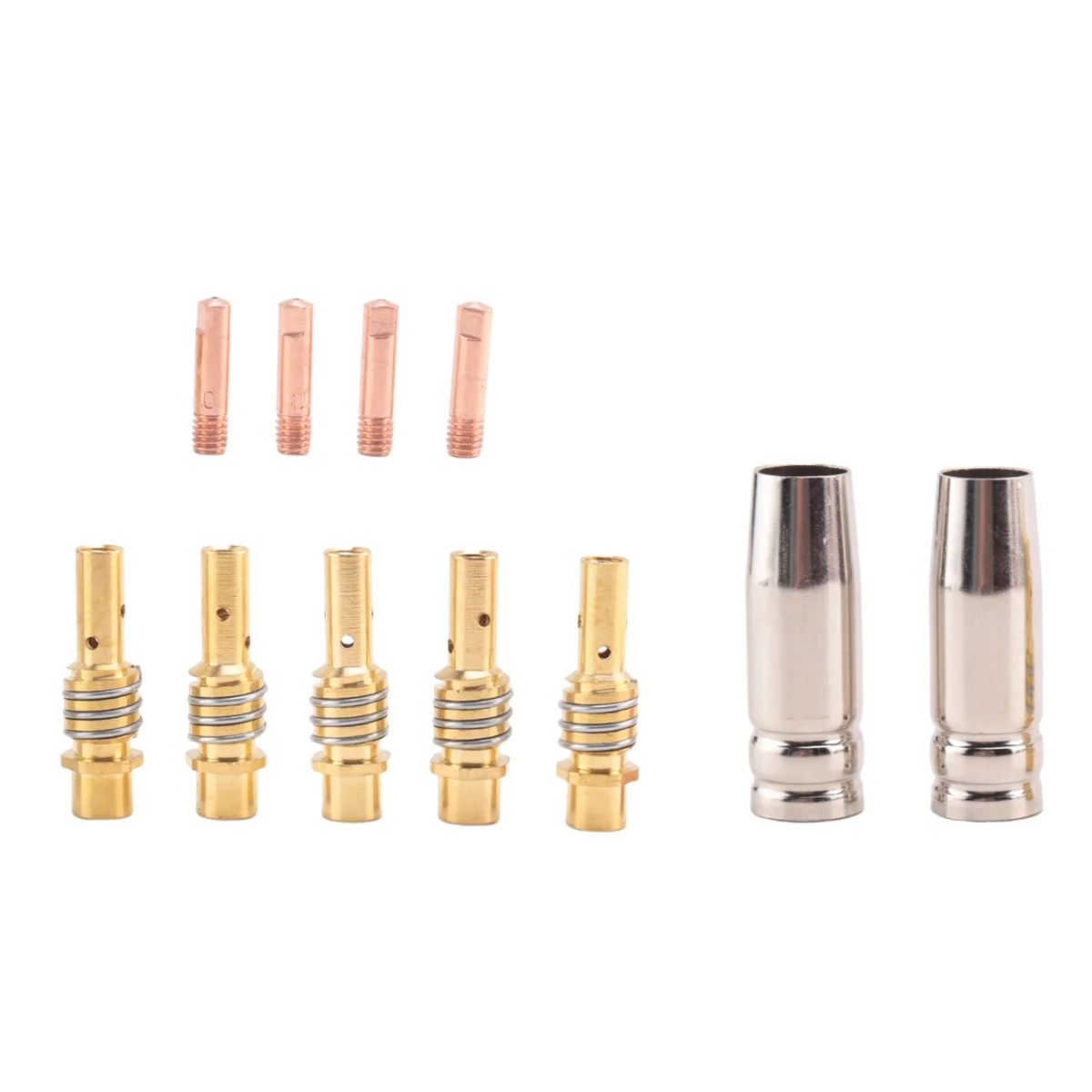 Nozzles Contact Tips Holders Welding Parts Set Mig Welder Consumable Accessory Fit for 15AK Torch Welding Machine 1 MM