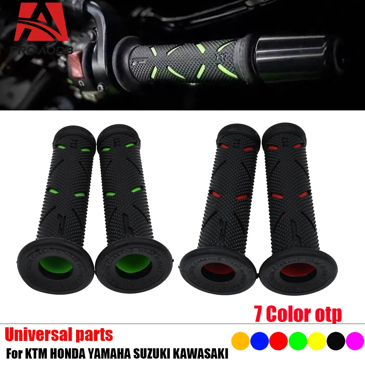 

Motorcycle Universal Non-slip Grip Rubber Handles Cover Handlebar DIY Accessories for Honda Suzuki Kawasaki Yamaha and much more