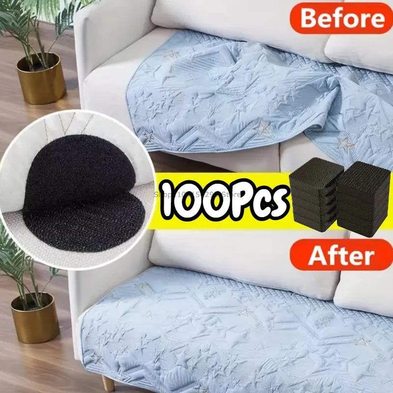 Double Sided Carpet Fixing Stickers High Adhesive Home Car Floor Mats Foot Mats Fixed Patches Anti Skid Grip Tapes