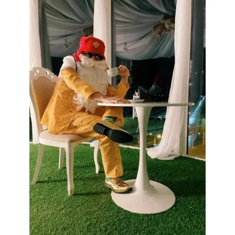 Men's Oktoberfest Suit Costume Bavarian Beer Cosplay Dress Up Adult Suit Clothes Role Play Yellow Beer Party Fantasia Costumes