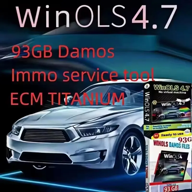 

Новое программное обеспечение для настройки Winols4.7 + пакет данных Damos 93 ГБ, ECM, титановый, 26000+, инструмент Immo V1.2, руководство по установке ремонту автомобилей