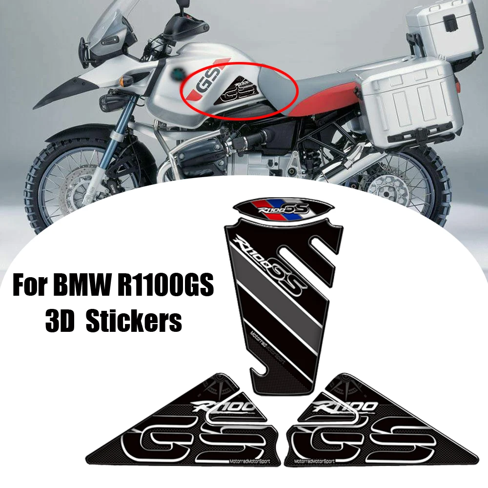 

Motorcycle Tank Pad Grips Stickers Decals Protection Gas Fuel Oil Kit Knee ADV Adventure GSA For BMW R1100GS R 1100 GS R1100