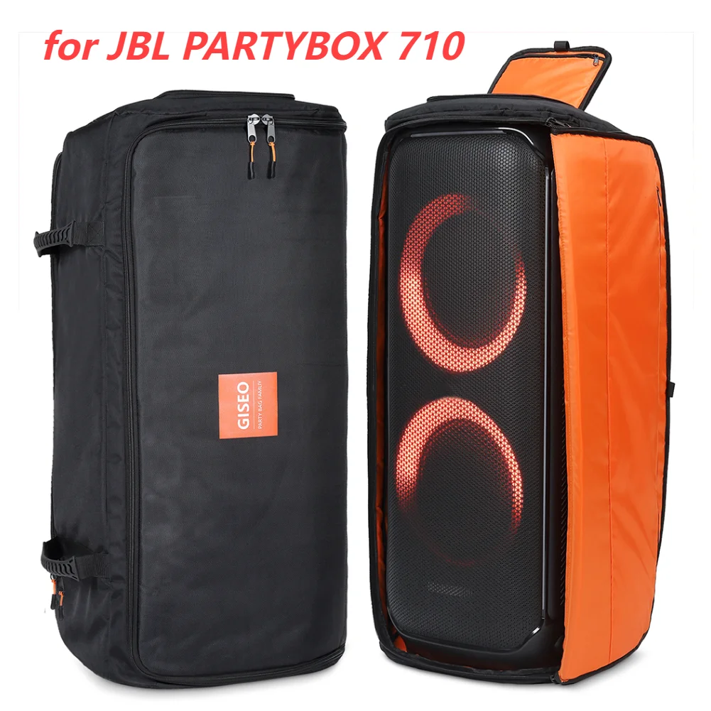 

Waterproof Carrying Case Oxford Cloth Storage Bag Organizer with Handle Carrying Storage Bags Double Zipper for JBL PARTYBOX 710