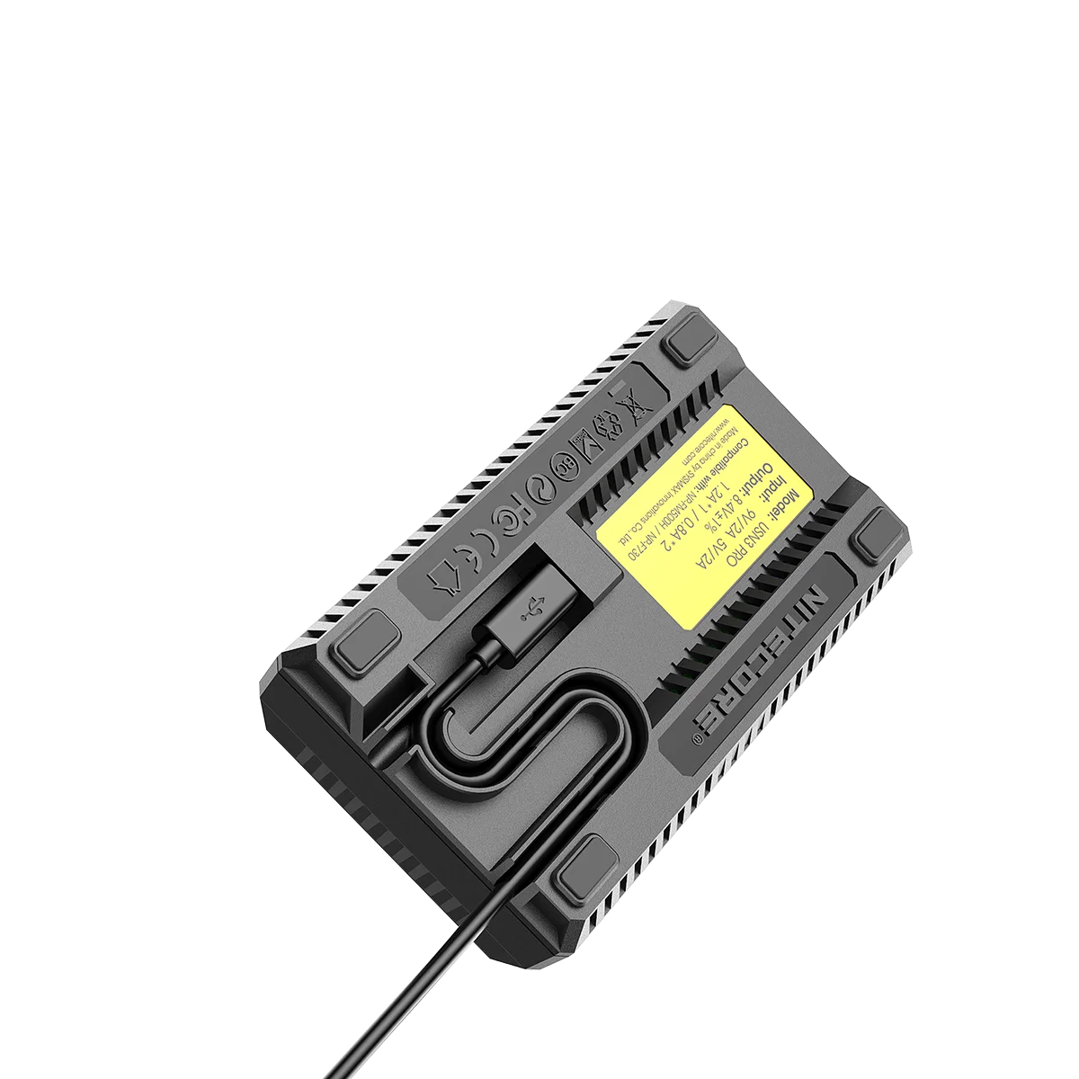 Nitecore USN3 Pro Dual Slot USB QC Charger For Sony NP-FM500H NP-F550 NP-F970 NP-F770 NP-F730 NP-F750 F550 Camera Battery
