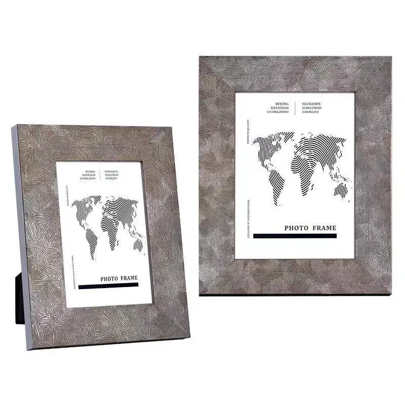 Modern simple Nordic light luxury solid wood photo frame 6 inch 10 inch table setting soft decoration desktop ornament