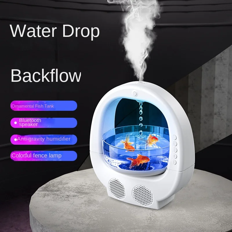 2024 New Anti-Gravity Humidifier Home Desktop Creative Aroma Diffuser with Bluetooth Speaker 3-in-1  увлажнитель воздуха  제습기