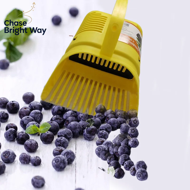 Multifunctional Portable Blueberry Picker With Comb-Shaped Blueberry Rake Gardening Hand Tool For Harvesting
