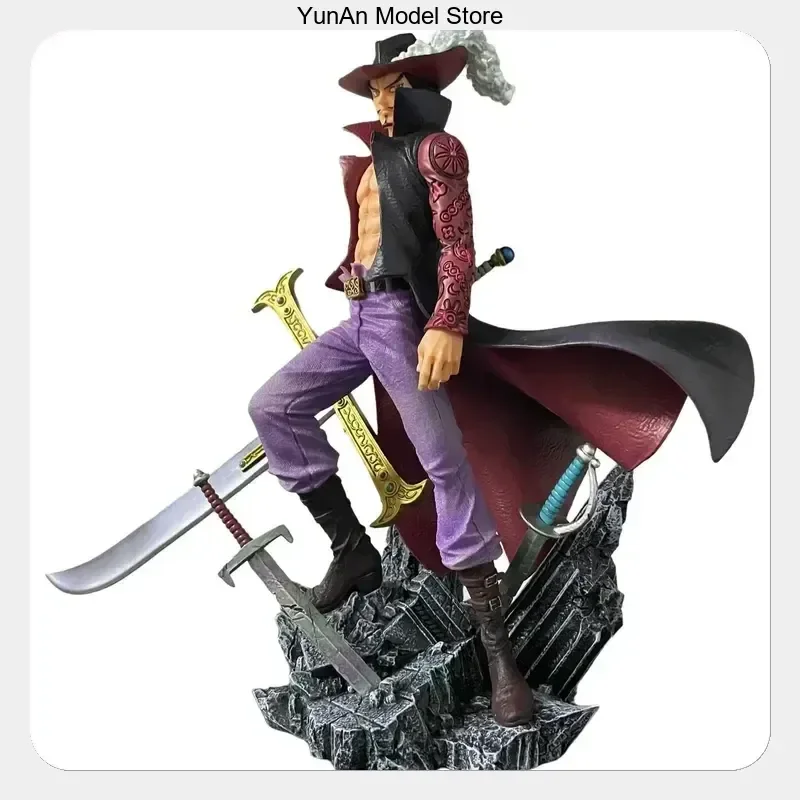 

Anime Figure PVC Model Statue 28cm One Piece Dracule Mihawk Standing Collectible for Adult