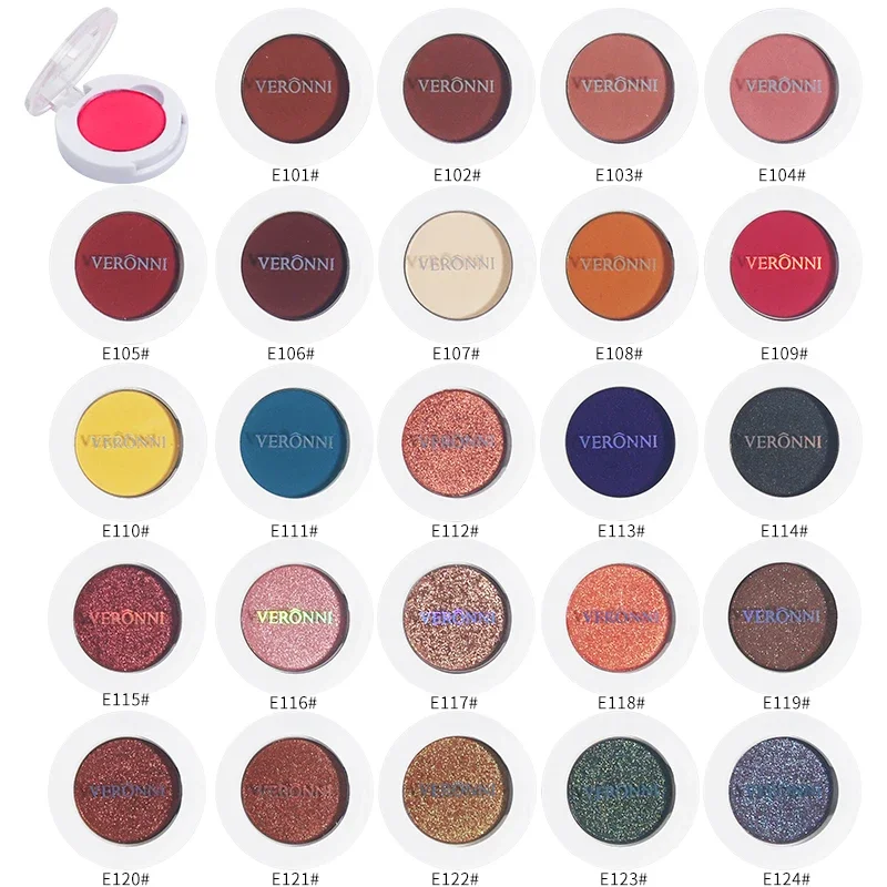 Palette d'Ombres à Paupières Monochromes à Paillettes Diamant, Cosmétiques Doux et Durables, Maquillage pour les Yeux pour Femme, 24 Documents, 256