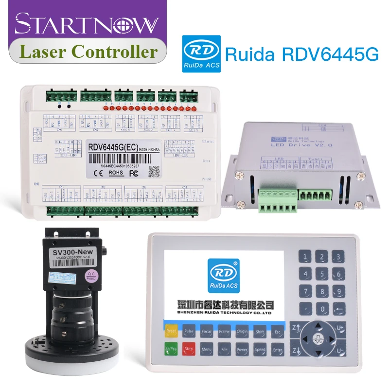 Startnow Ruida RDV6445G CCD Visual RDVision Laser Control System 6442G For Laser Cutting Engraver Machine Mark Position Function