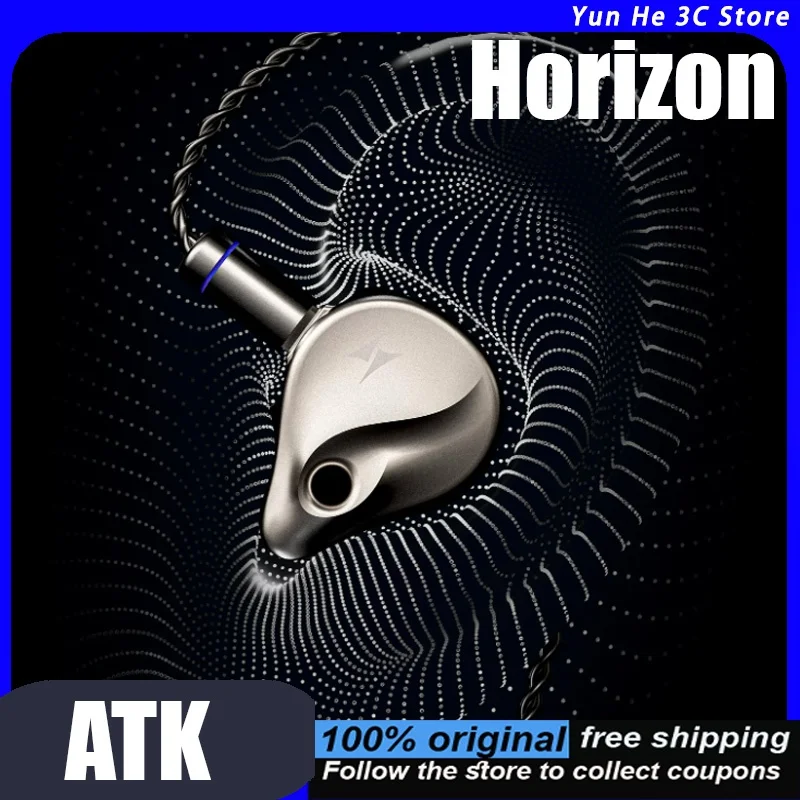 ATK Horizon Wired In-Ear Headphones Gaming and  Esports Hi-Fi Quality Professional-Grade Sound Positioning with Microphone