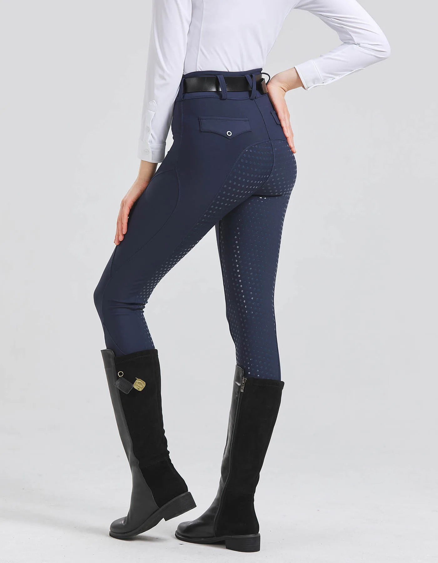 Professionelle Reithose mit Vollsilikon, schnelltrocknend, elastisch, eng anliegend, rutschfest, dick und strapazierfähig – Detail 13