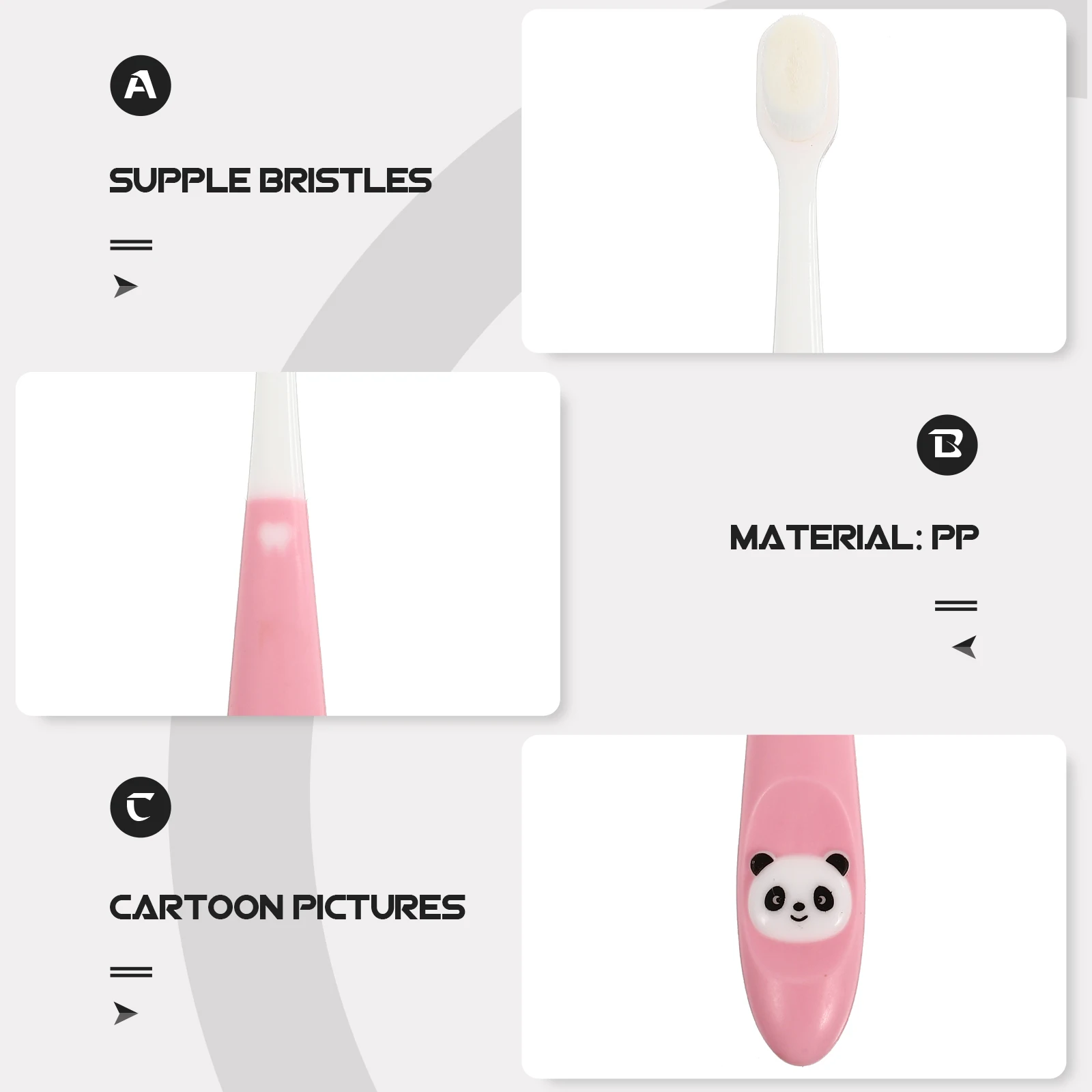 

1 шт., нескользящая ручка с мягкой щетиной для малышей, чистка полости рта, прочный дизайн, ведро для хранения, совместимое, удобное для младенцев