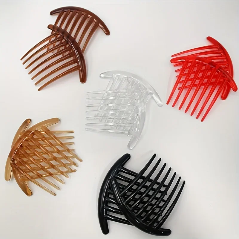 Seven-tooth comb, shaped brush hair comb, suitable for common hairstyles, durable handle, comb