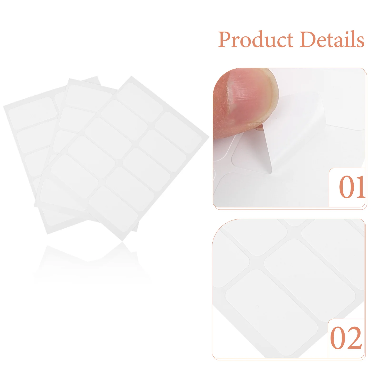 

120pcs No Iron Fabric Labels 30x15mm Self Adhesive Washable Clothing Tags for Laundry Daycare Nursing Home Kids