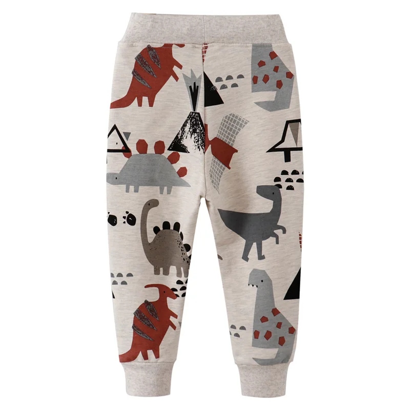2-7T Full Pants Dinosaurs Sweatpants Autumn Hot Selling Boys Girl Trousers Pant Hot Selling Drawing Clothes Pants Boys Kids Wear