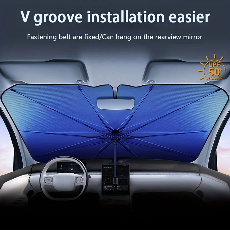 2023 New Car Sun Umbrella Telescopic Sun Visor Innovative Sun Protection Heat Insulation Shade Shade Tool Outdoor