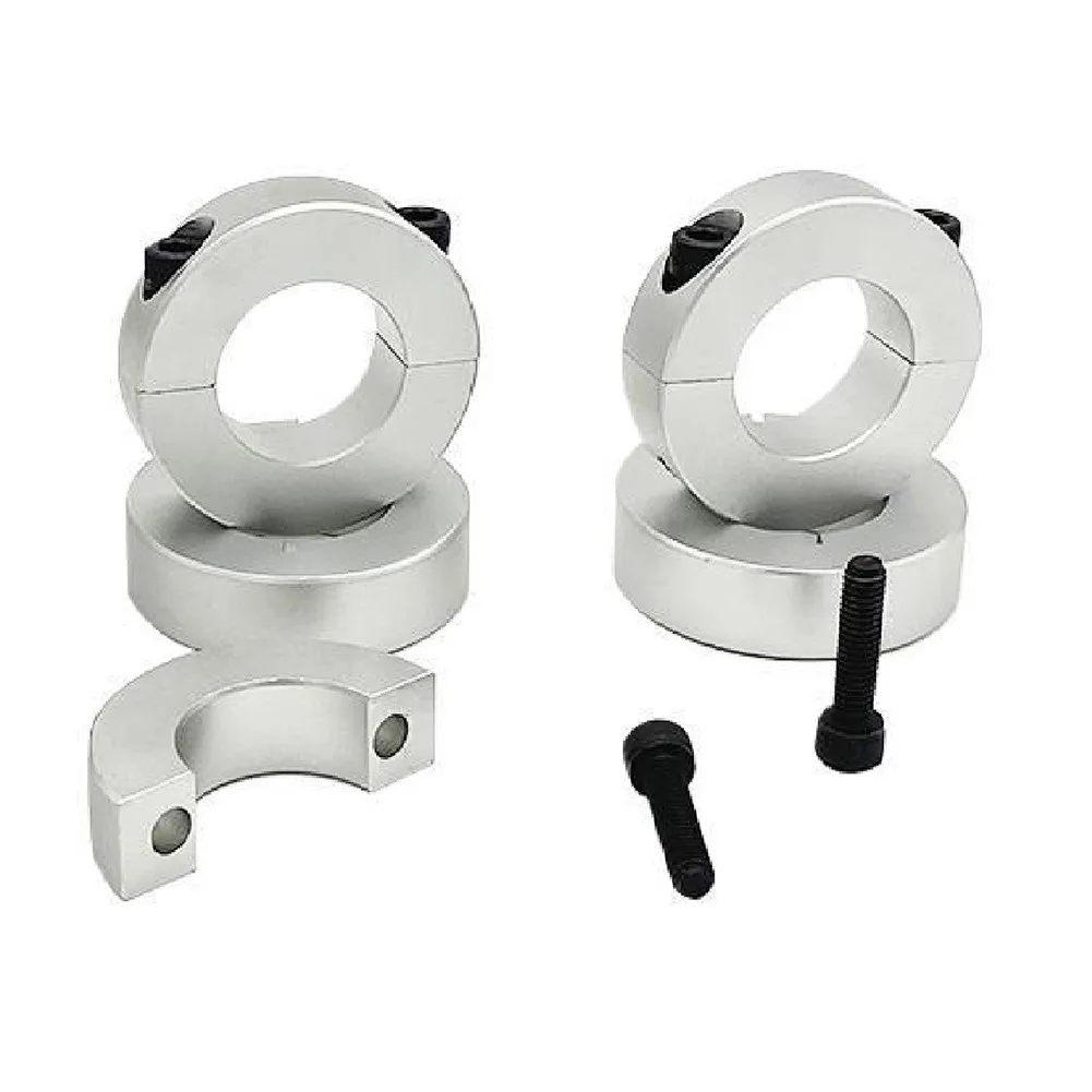 1pc Aluminum Alloy Fixed Rings Clamp Collar Double Split  13mm To 30mm Inside Diameter Shaft Collar Clamp Type