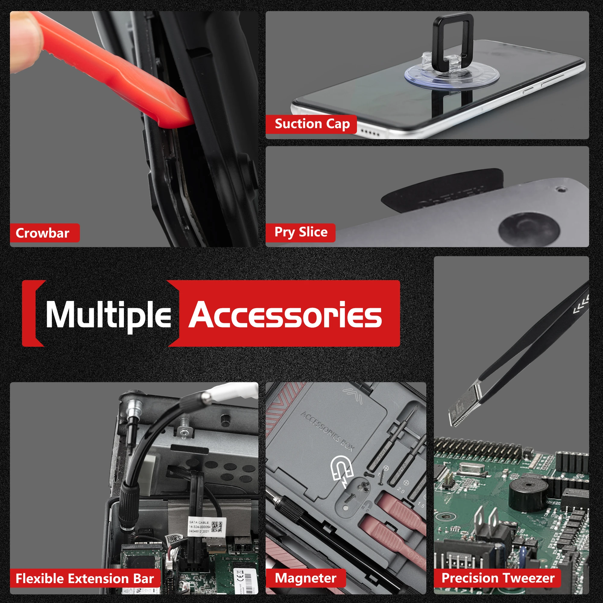 EZARC 145 In 1 Set Obeng Presisi Set Obeng Magnetik Alat Perbaikan Obeng, untuk MacBook, Kacamata, Ponsel, Jam Tangan