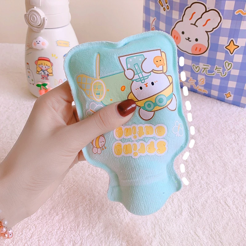 Cartoon Portable Instant Heating Pad Pack Winter Reusable Gel Hand Warmer Adult Student Quick-acting Hot Water Bottle Bag