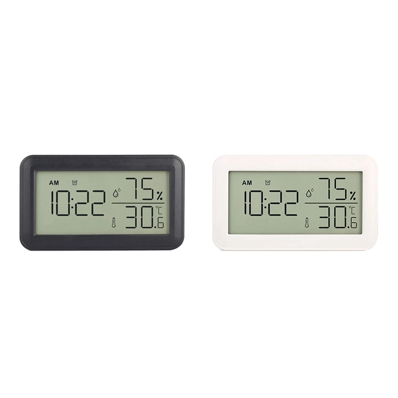 HOT SALE Thermometer Hygrometer Indoor With Alarm Clock, LCD Digital Thermometer, For Room, Living Room, Wine Cellar