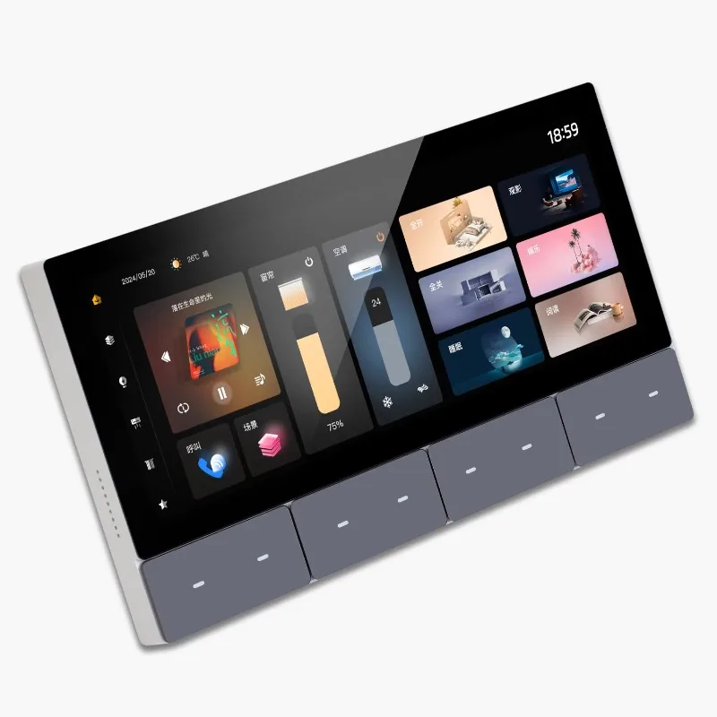 TL-5 6.2 inch smart home Zigbee device 3 sets of switch lights wall touch control panel switch