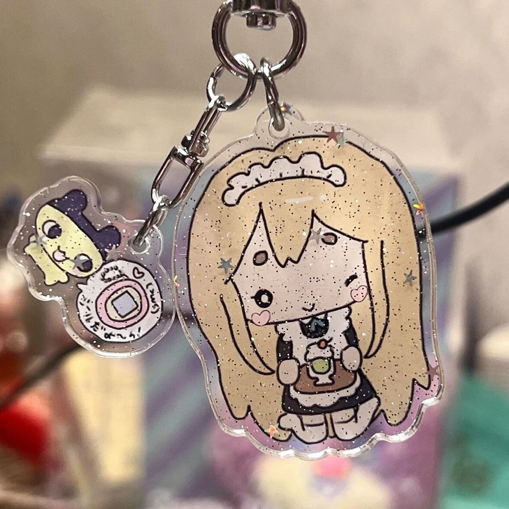 أنيمي K-ON هيراسوا يوي تيناكا ريتسو أكياما ميو تأثيري المفاتيح الاكريليك الشكل كيرينغ حقيبة الديكور مفتاح سلسلة