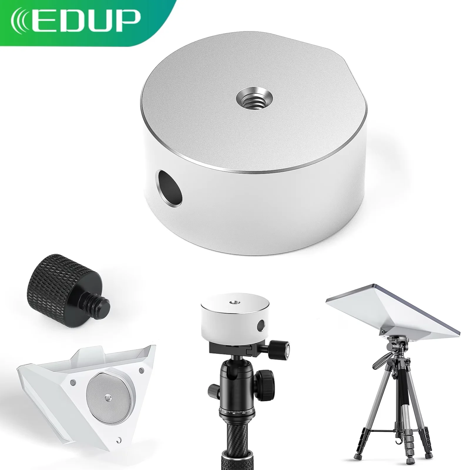 

EDUP SK0099-S Pro 2025 Version Starlink Mini 1/4 Screw Adapter Tripod Adapter Starlink Mini Pipe Adapter Aluminum Alloy