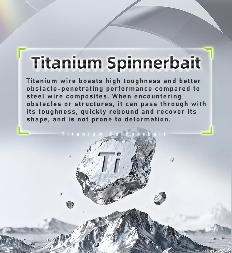 Kingdom Titanium Spinnerbait 5g 7g 10g 14g Farbiger Rock Doppel-Willow-Blade Bass Jig Süßwasser Salzwasser Für Barsch-Angeln – Detail 3