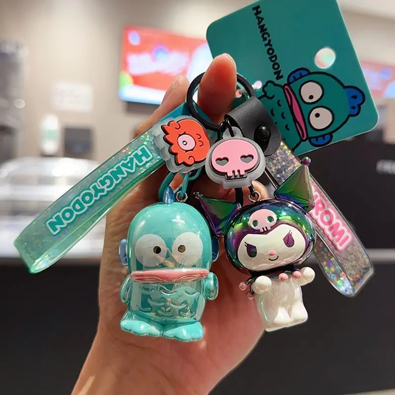 MINISO Sanrio Hello Kitty Kuromi ma mélodie cannelle Pompompurin Pochacco Kawaii Anime dessin animé clé pendentif porte-clés créatif