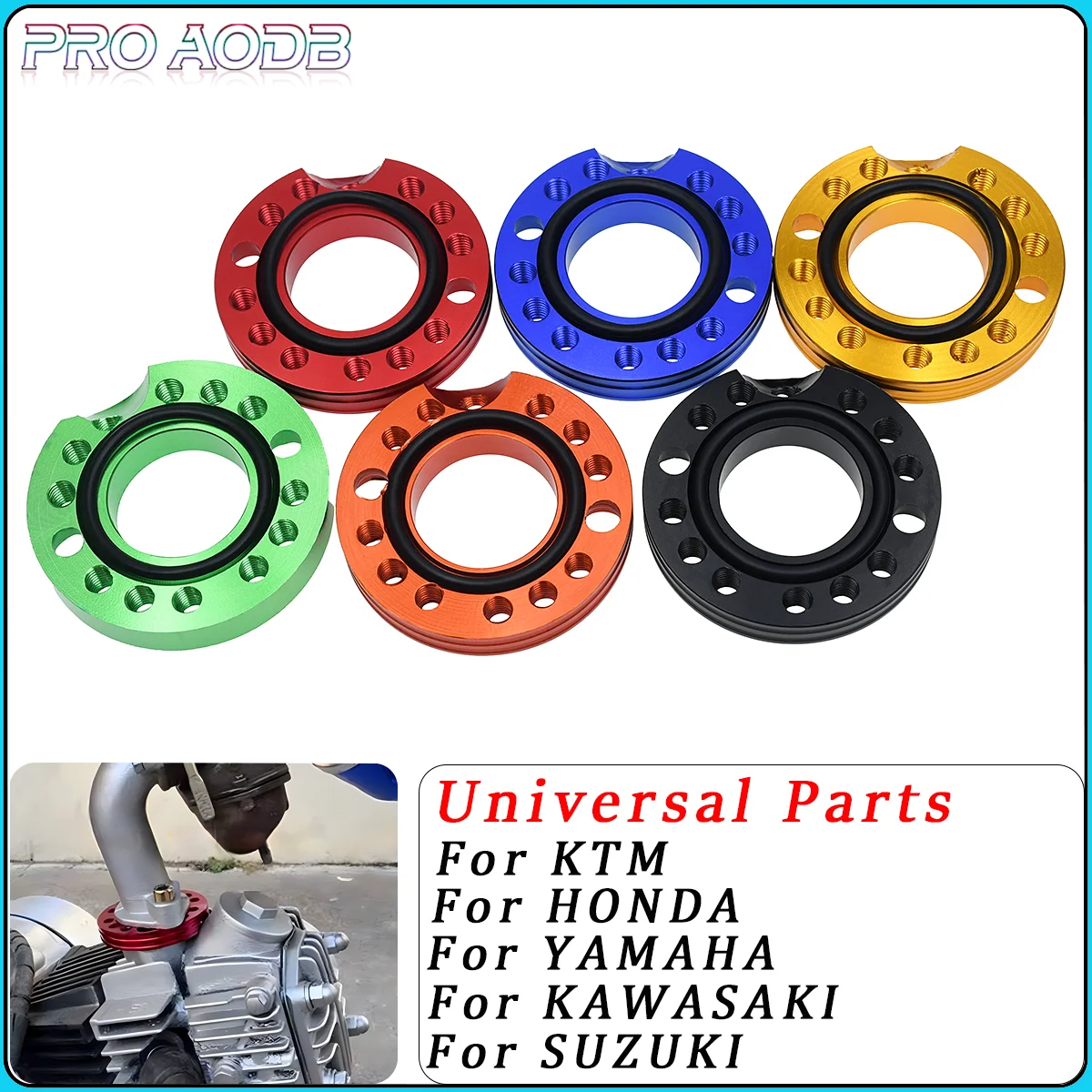 

Carburetor Motorcycle ATV CNC Carburetor Intake Manifold Adjuster Universal Flange Spinner Plate Adapter for Yamaha Honda suzuki
