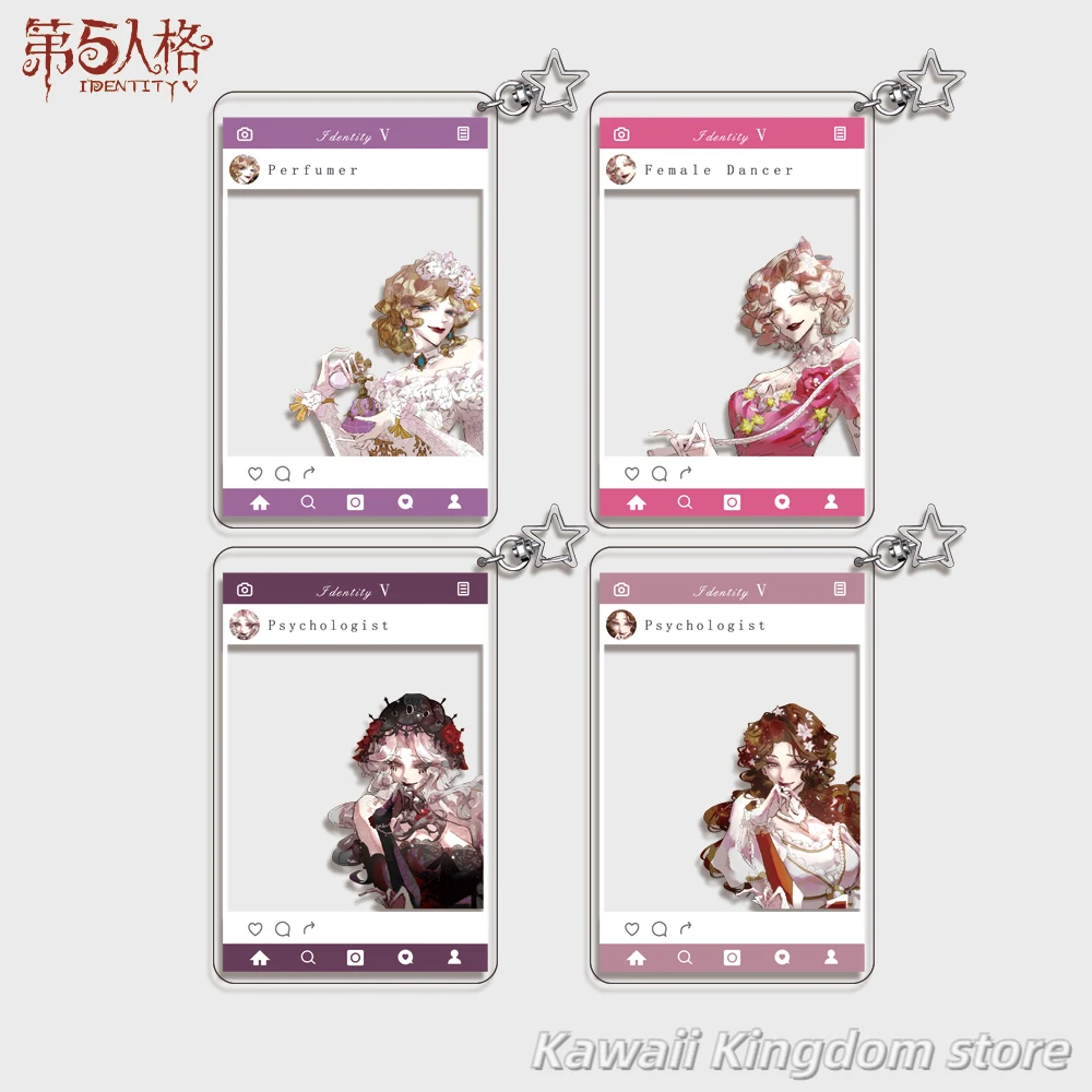 

Identity V Танцор Психолог Парфюмерная фотокарта Прозрачная карта Акриловый кулон Коллекционный орнамент Детская игрушка в подарок