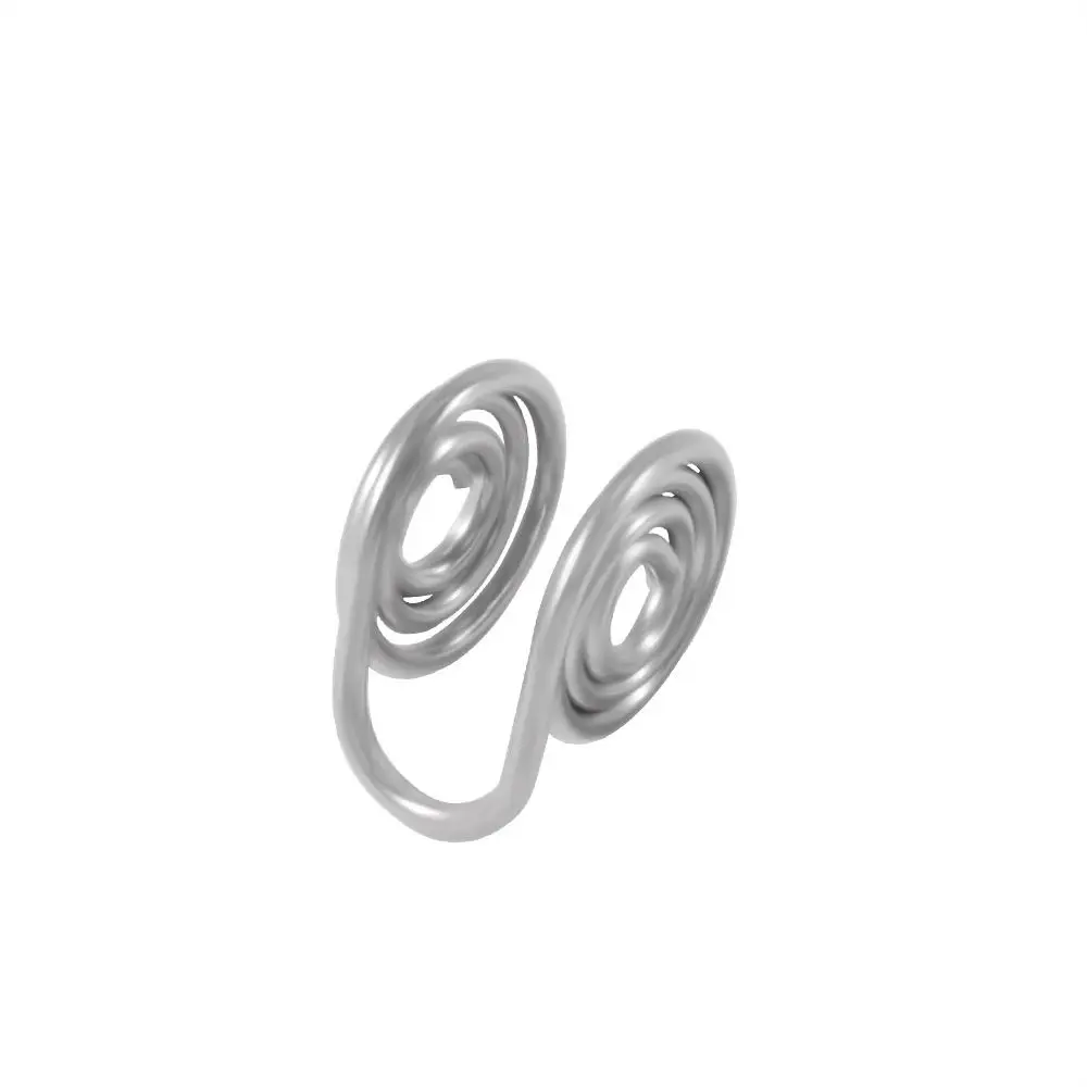 لتورم الضغط الأقراط الفولاذ المقاوم للصدأ أسود اللون دوامة الغضروف الأذن الكفة مجوهرات اكسسوارات الأقراط غير ثقب