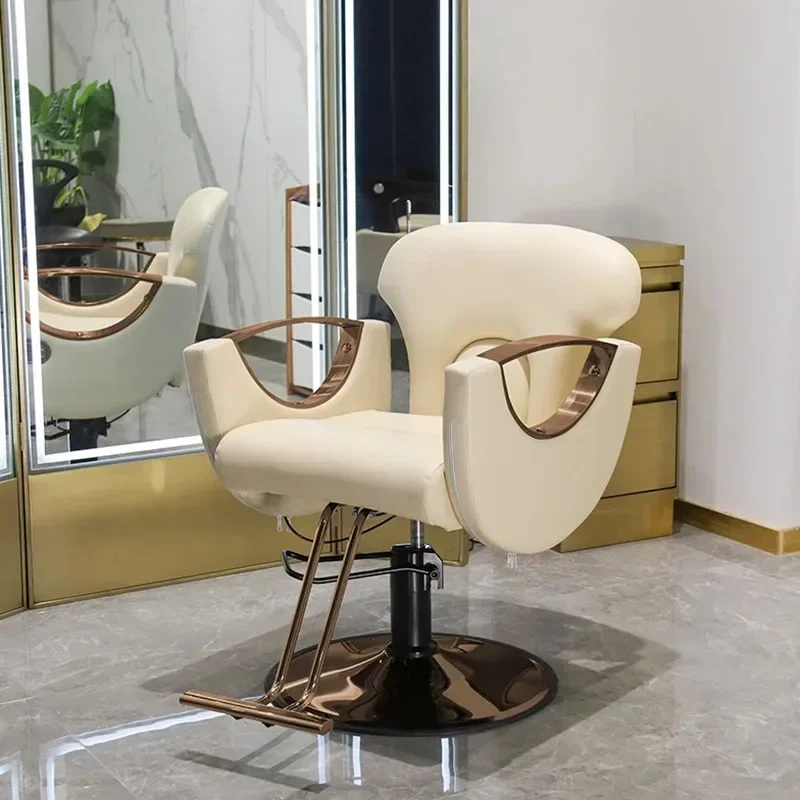 كرسي حلاقة فاخر للرجال، كرسي حلاق فاخر للنساء، مصمم مكياج، كرسي حلاق مصمم للتجميل #6
