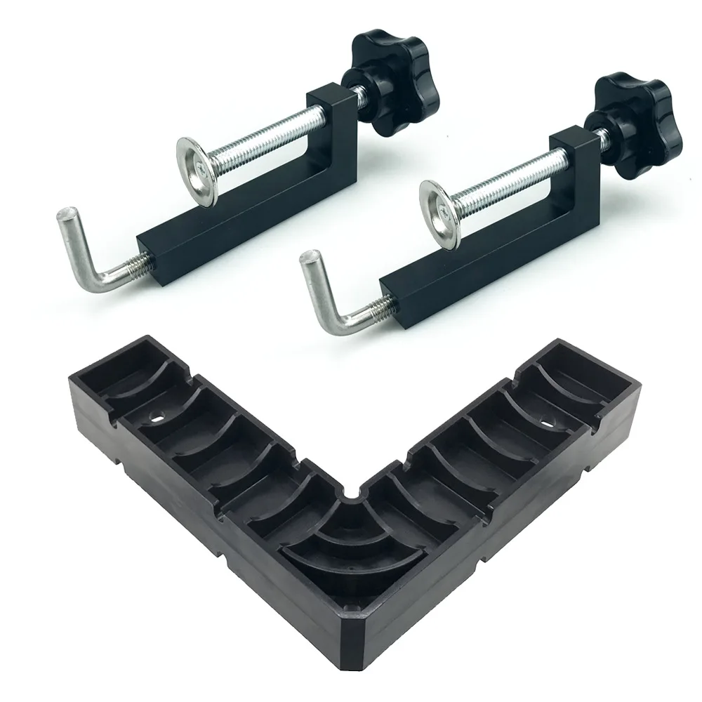 

90 Degree Woodworking Right Angle Clip Photo Frame Punching Fixing Jig Set Quick Positioning Woodworking Installation Tools