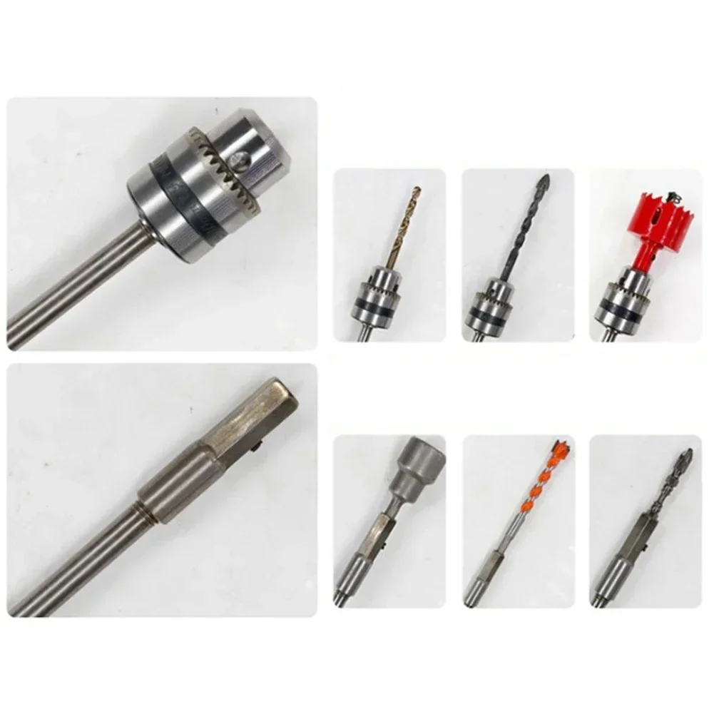 Imagem -04 - Mandril de Broca do Adaptador Hexagonal para Operação de Penetração de Parede Profunda Extensão Connect Rod M10 a 6.35 mm 300 mm 400 mm 500 mm 600 mm
