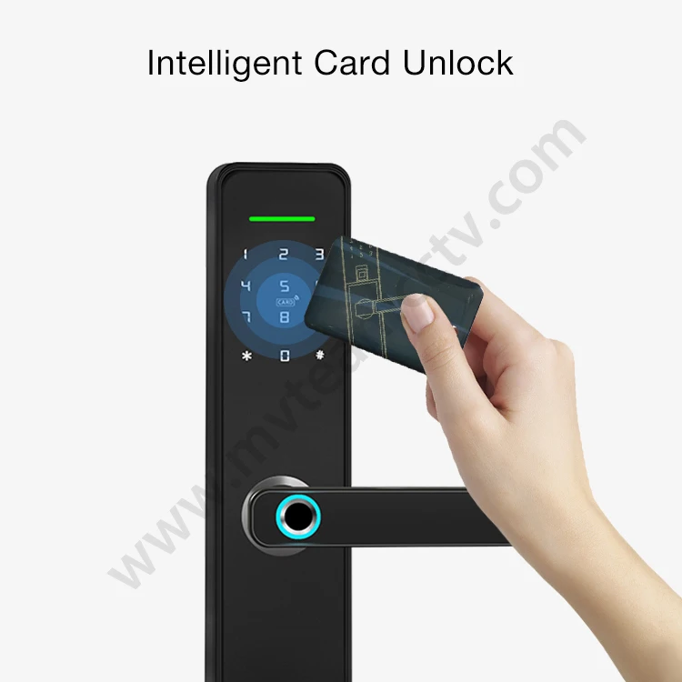 Good Price Anti-theft Smart Door Lock With Dead Bolt High Security APP, Fingerprint, Password, Card 4 In 1 Keyless Entry.