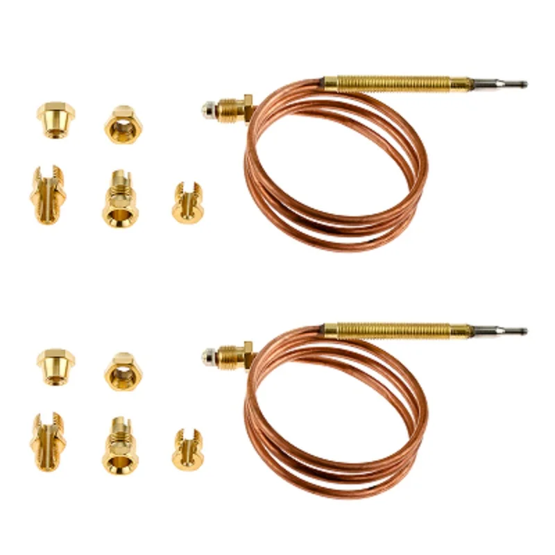2pcs/set 60cm Gas Thermocouple Valve with Fixed Parts for Hot Water Boiler Gas Appliances for Ovens Cooking Thermo Couple Valve
