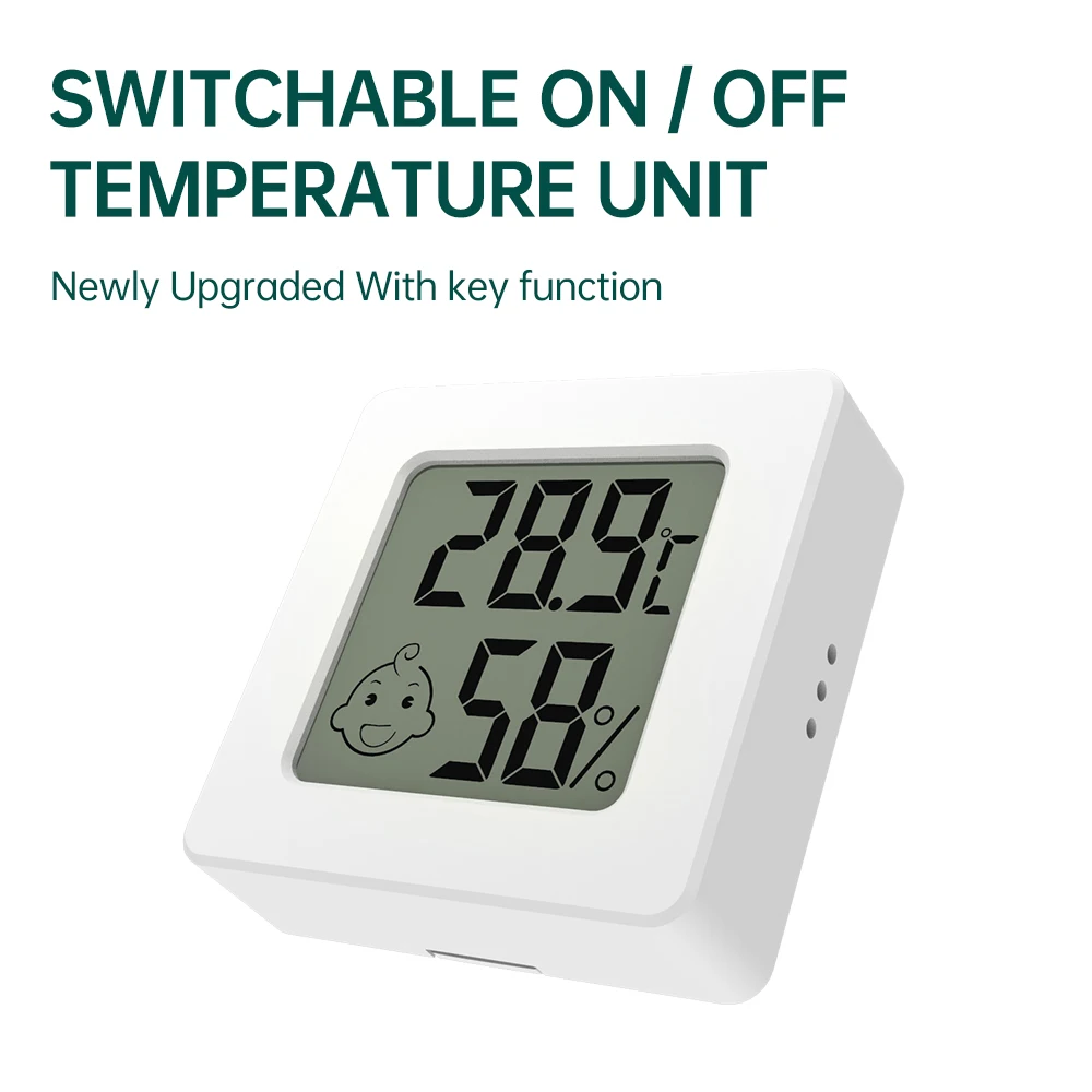 Mini Digital Electronic Thermo-Hygrometer Comfort Expression Displa -20℃ ~ 60℃ Temperature Detect Thermometers for Indoor Room