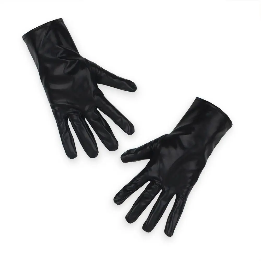 Shiny Women Leather Gloves Cosplay Thin Style Driving Gloves Gothic Punk Stage Performances Mittens Party
