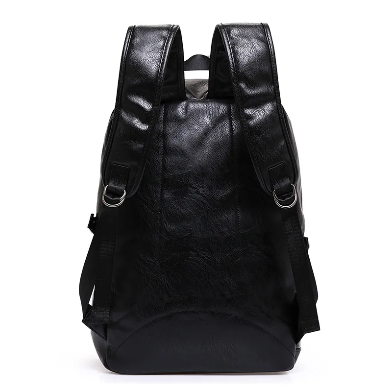 2023 New Men Backpacks Fashion High Quality Leather Male Korean Student Backpack Boy Business Laptop School Computer Bags