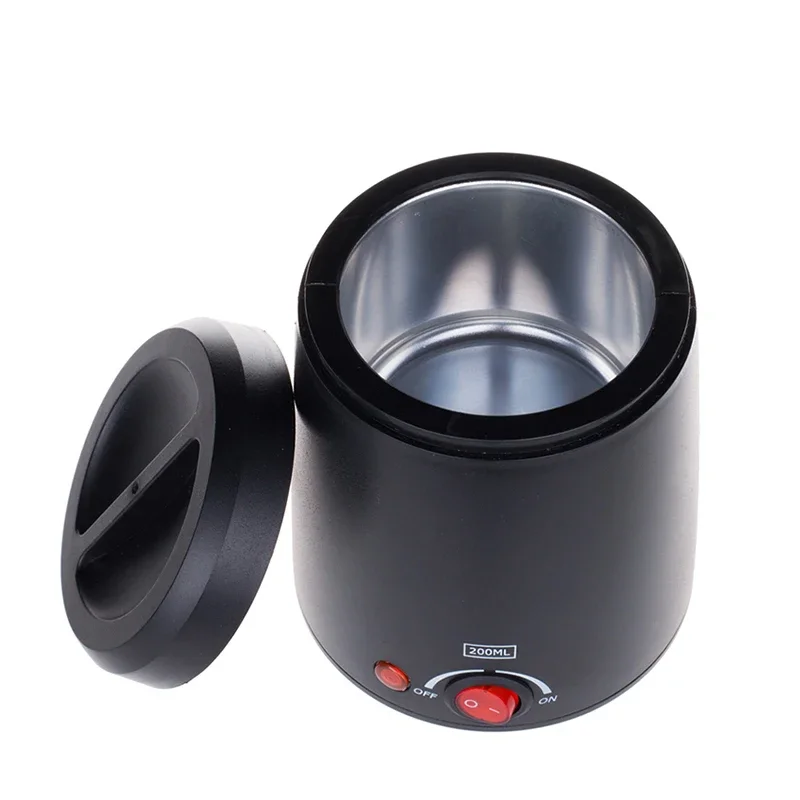 EU/US Plug 200ML Wax Melt Machine Electric Hair Removal Beans Wax Heater Pot Hair Remover For Women, Detachable Power Cable