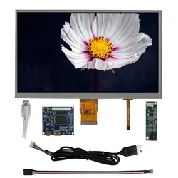 10.1 Inch 1024*600 DIY LCD Display Screen Digitizer Touchscreen Driver Control Board HDMI-Compatible Raspberry Pi Monitor Kit