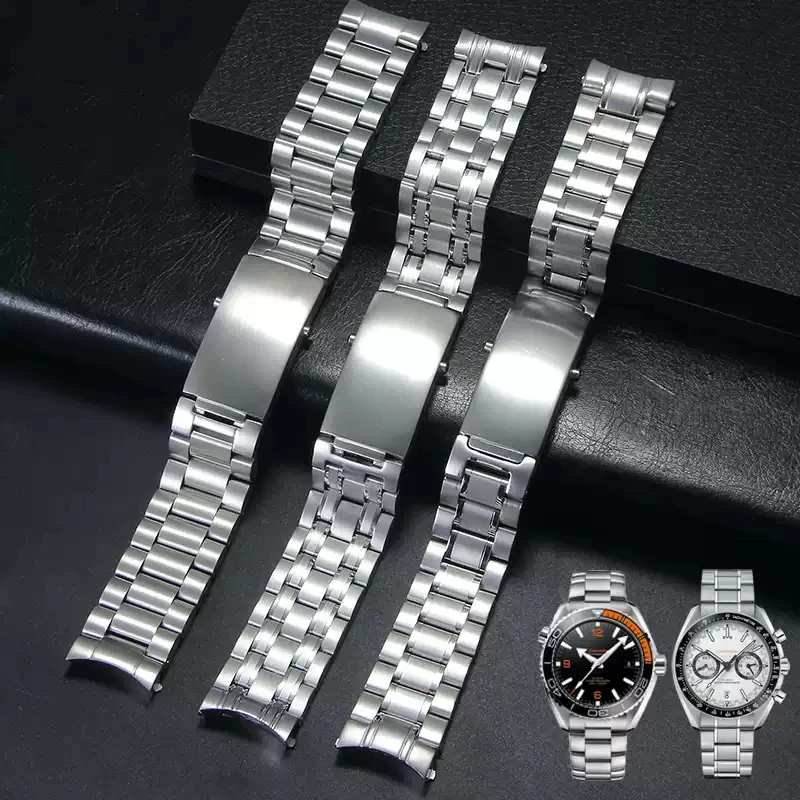 

Watch Bracelet For Omega SEAMASTER 300 600 PLANET OCEAN Solid Stainless Steel Watch Strap Accessories Men Watch Band 20mm