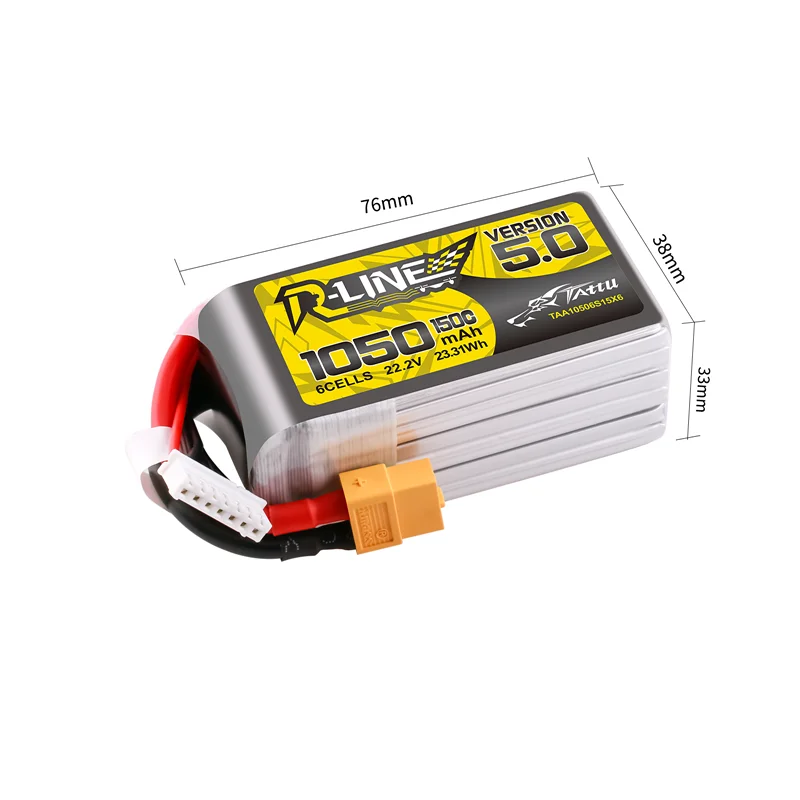 1Pcs TATTU-R-LINE 5.0 150C 850/1050/1200/1300/1400/1550mAh LiPo Battery For RC Helicopter Quadcopter FPV Racing Drone Parts