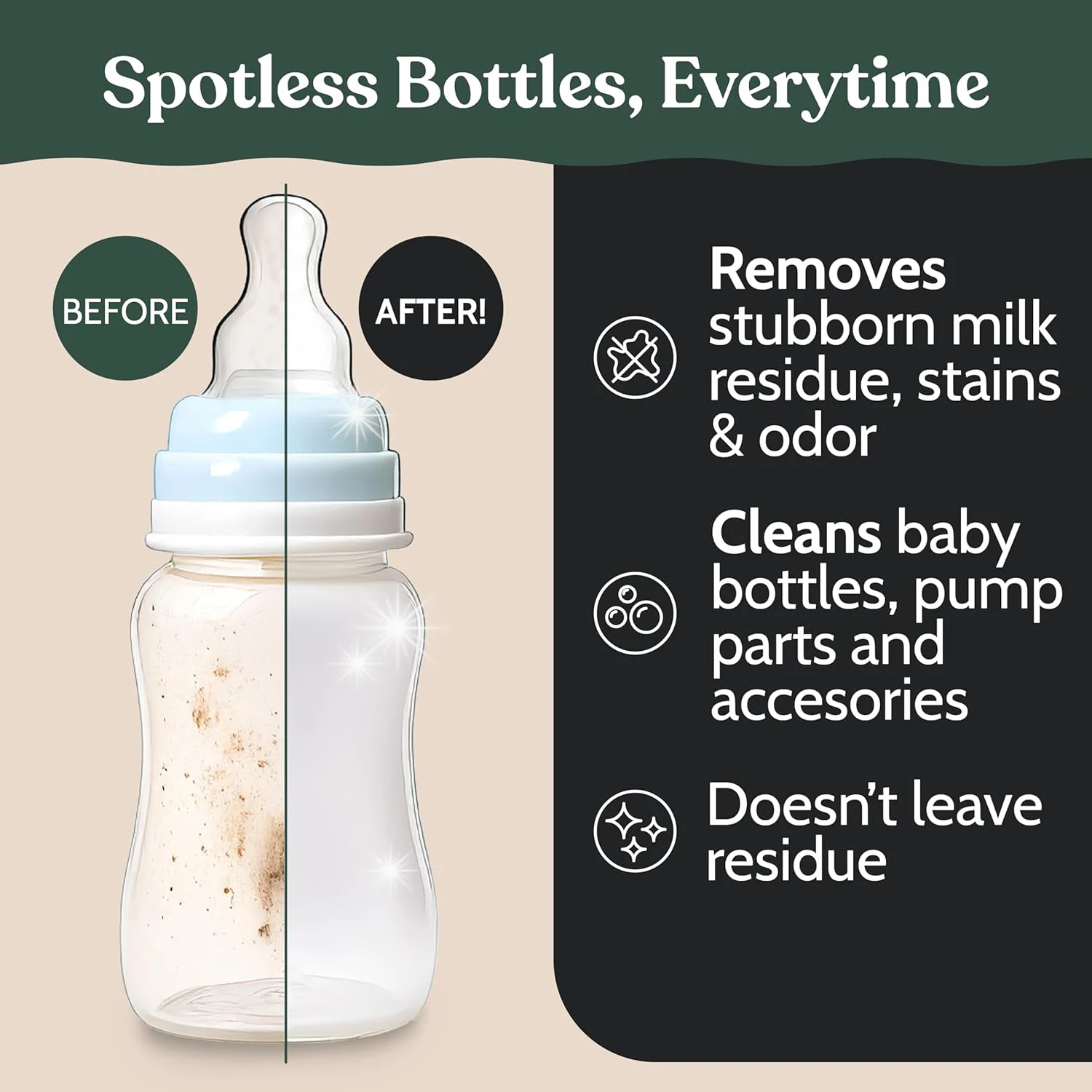 

8-канальные таблетки для моющих средств, совместимые с мойкой для бутылочек Baby Brezza Pro и стерилизацией, KleanPal Pro, удаляет остатки молока и запах