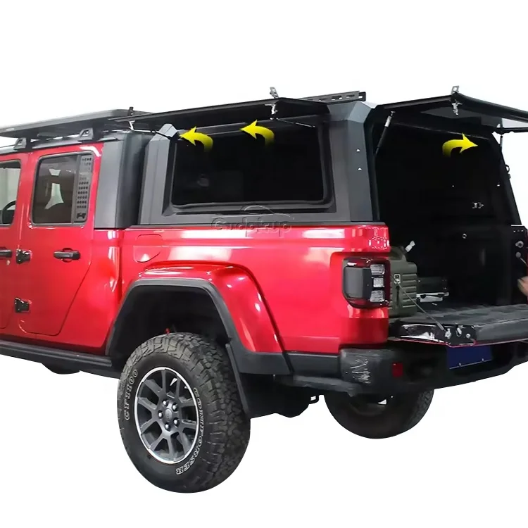 Custom Pickup waterproof Aluminum hardtop wrangler canopy for toyota tundra musso ssangyong jeep