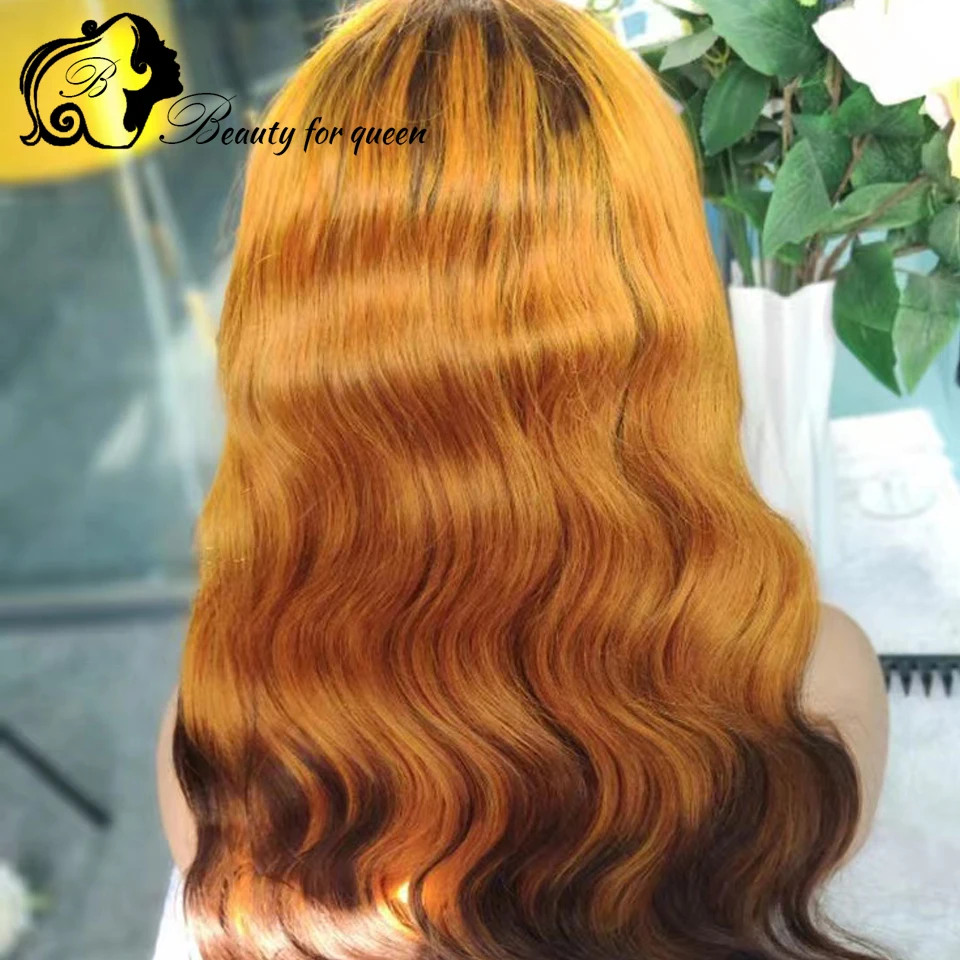 Tawny Human Hair Wigs 100% Human Hair Quality 13x4 Lace Frontal Wig Long 180% Density Wearing Wigs While Shopping Is Great HD