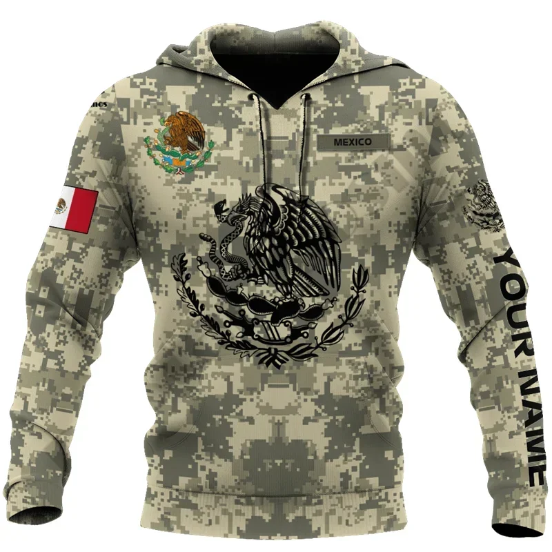 

New 3DPrint Newest Custom Name Mexico Flag Eagle Unique Men/Women Hrajuku Casual Streetwear Hoodies/Zip/Sweatshirt -2